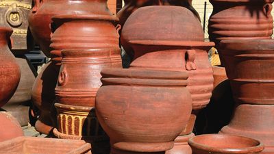 terra-cotta pots