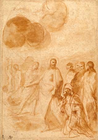 Andrea Sacchi: Christ's Command to St. Peter, “Feed My Sheep!” (“Pasce Oves Mea”)