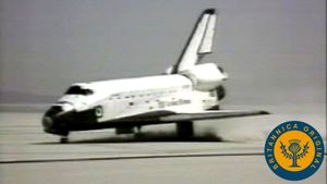 Witness the liftoff and landing of NASA's Columbia space shuttle crewed by astronauts John Young and Bob Crippen