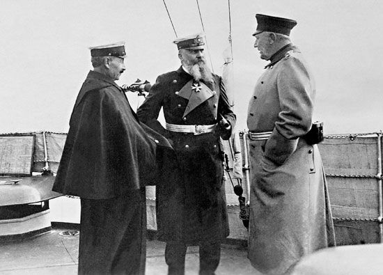 William II, Alfred von Tirpitz, and Helmuth von Moltke