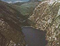 The mountainous Pacific coast of Moresby Island, Queen Charlotte Islands