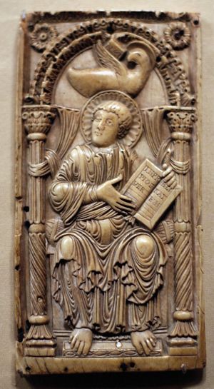 Plaque with St. John the Evangelist