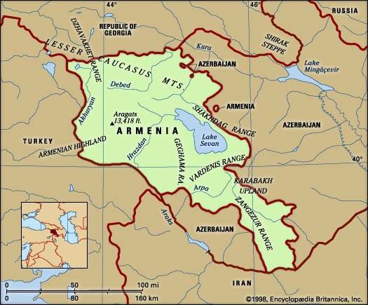 Physical features of Armenia