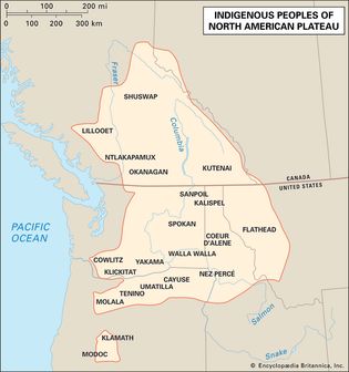 Distribution of North American Plateau peoples