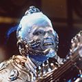Publicity still of Arnold Schwarzenegger as Dr. Victor Fries/Mr. Freeze in the 1997 film Batman & Robin, directed by Joel Schumacher.