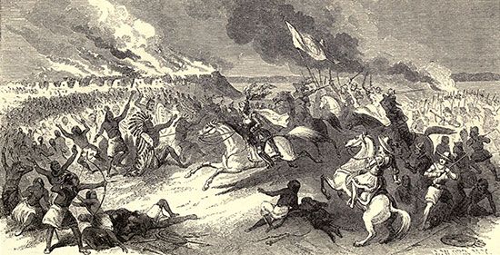 battle between Choctaw and Spanish explorers