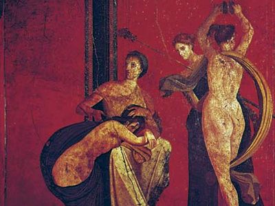 Pompeii: wall painting
