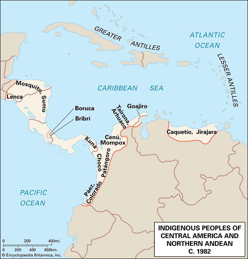 Central American and northern Andean cultures, c. 1982