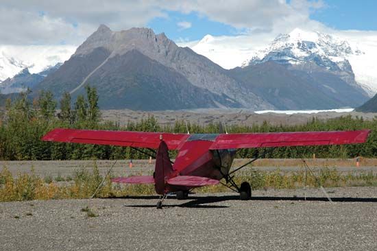 Wrangell Mountains: bush plane