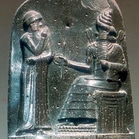 stela inscribed with the Code of Hammurabi