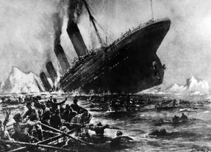 The Titanic's sinking