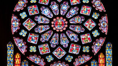 Chartres Cathedral: stained-glass rose window