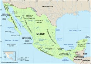Physical features of Mexico