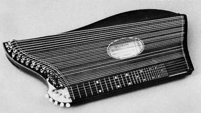 European zither, made in Vienna.