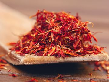 red saffron, spice, herb