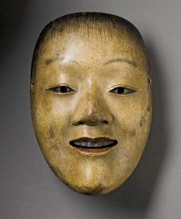 Noh theater mask